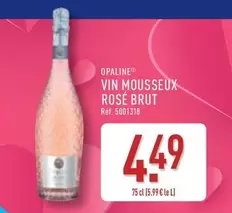 Opaline - Vin Mousseux Rose Brut  offre à 4,49€ sur Aldi