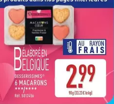 Desserissimes - 6 Macarons offre à 2,99€ sur Aldi