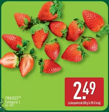 Fraises offre à 2,49€ sur Aldi