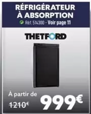 Réfrigérateur À Absorption offre à 999€ sur Narbonne accessoires