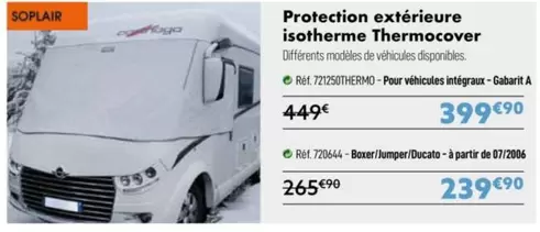 Protection Extérieure Isotherme Thermocover offre à 399,9€ sur Narbonne accessoires