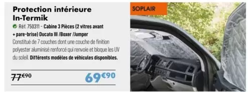 Soplair - Protection Intérieure In-Termik offre à 69,9€ sur Narbonne accessoires