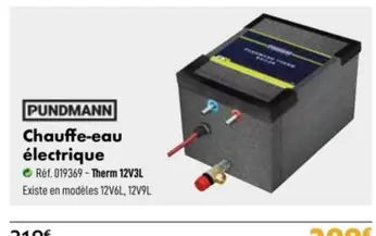 Pundmann - Chauffe-Eau Électrique offre à 299€ sur Narbonne accessoires