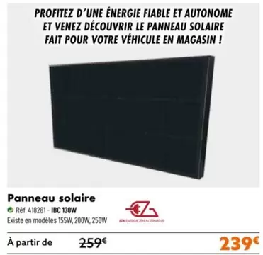 Panneau Solaire offre à 239€ sur Narbonne accessoires