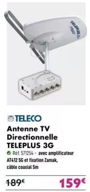 Teleco - Antene Tv Directionnelle Teleplus 3G offre à 159€ sur Narbonne accessoires