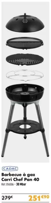 Cadac - Barbecue À Gaz Carri Chef Pan 40 offre à 251,9€ sur Narbonne accessoires