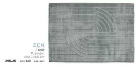 Zen Tapis offre à 365,35€ sur monsieur meuble