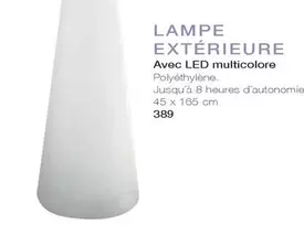 Lampe Exterieure Avec LED Multicolore offre à 389€ sur monsieur meuble