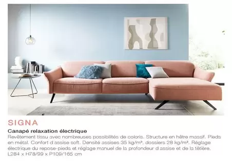 Canapé Relaxation Électrique offre sur monsieur meuble