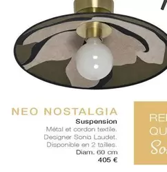 Nero Nostalgia Suspension offre à 405€ sur monsieur meuble