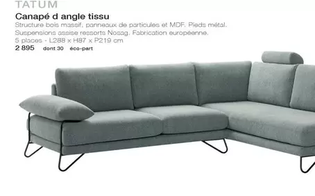 Canape D'angle Tissu offre à 2895€ sur monsieur meuble