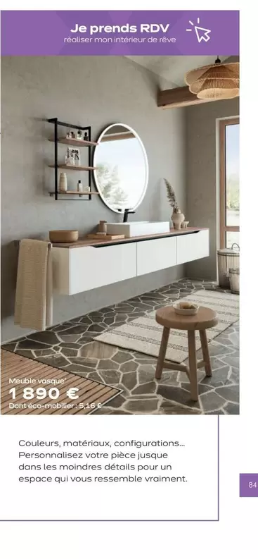 Meuble Vasque  offre à 1890€ sur Ixina