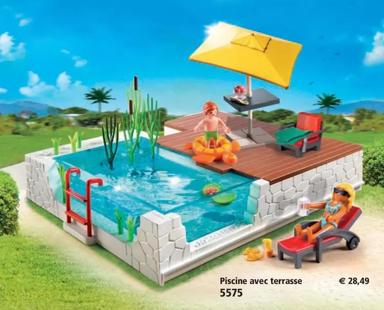 Piscine Avec Terrasse offre à 28,49€ sur Playmobil