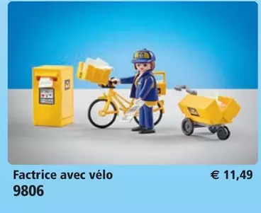 Factic Avec Vélo 9806 offre à 11,49€ sur Playmobil