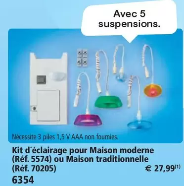 Kit D'éclairage Pour Maison Moderne offre à 27,99€ sur Playmobil