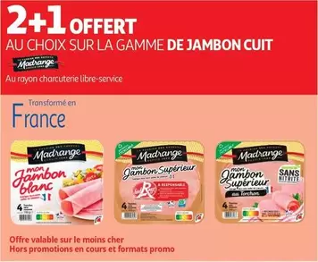 Madrange - Sur La Gamme De Jambon Cuit offre sur Auchan Hypermarché