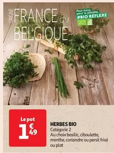 Herbes Bio offre à 1,49€ sur Auchan Hypermarché