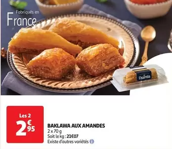 Les Délices De Djamila - Baklawa Aux Amandes offre à 2,95€ sur Auchan Hypermarché