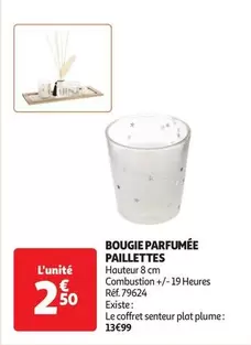 Bougie Parfumée Paillettes offre à 2,5€ sur Auchan Hypermarché