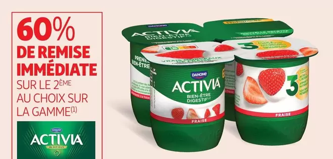 Activia - Sur La Gamme offre sur Auchan Supermarché