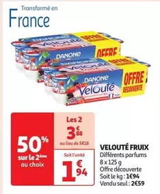 Danone - Velouté Fruix offre à 2,59€ sur Auchan Supermarché