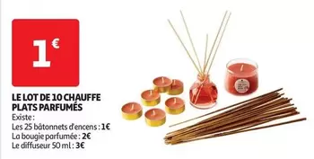 Le Lot De 10 Chauffe Plats Parfumes offre à 1€ sur Auchan Supermarché