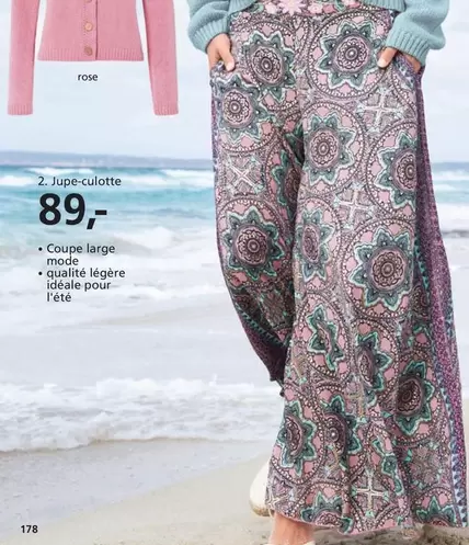 Jupe-culotte offre à 89€ sur Helline