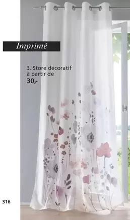 Store Decoratif À Partir De 30 offre à 30€ sur Helline