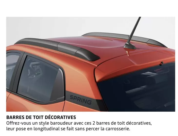 Barres De Toit Décoratives offre sur Dacia