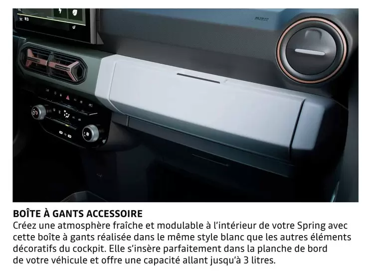 Boîte À Gants Accessoire offre sur Dacia