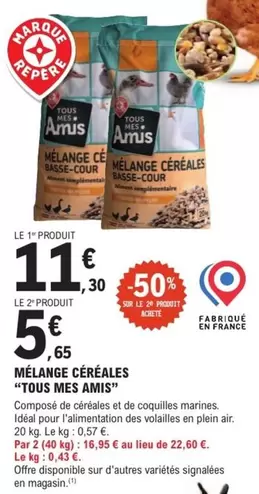 TOUS - Mélange Céréales offre à 11,3€ sur E.Leclerc Brico