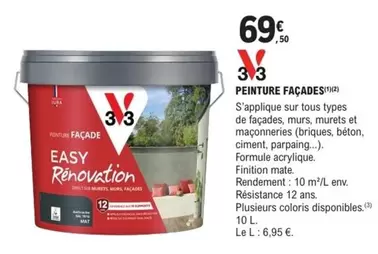 3V3 - Peinture Façades offre à 69,5€ sur E.Leclerc Brico
