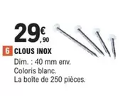 Clous Inox offre à 29,9€ sur E.Leclerc Brico