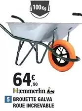 Hæmmerlin - Brouette Galva Roue Increvable offre à 64,9€ sur E.Leclerc Brico