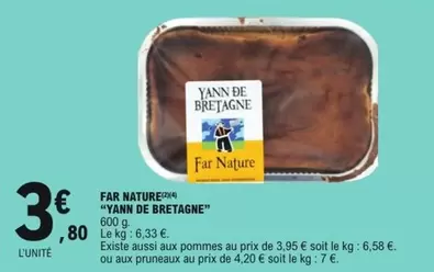 Yann De Bretagne - Far Nature offre à 3,8€ sur E.Leclerc