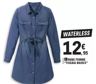 Robe Femme "tissaia Basics" offre à 12,95€ sur E.Leclerc