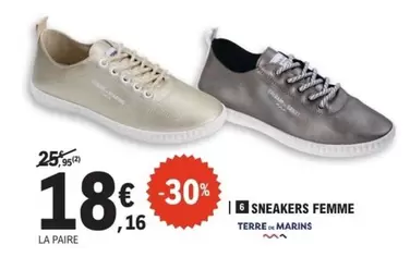 Sneakers Femme offre à 18,16€ sur E.Leclerc