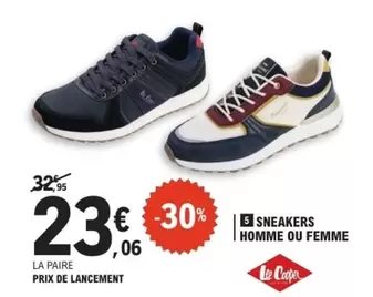 Cooper - Sneakers Homme Ou Femme offre à 23,06€ sur E.Leclerc