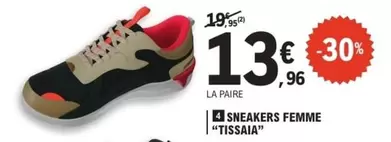 Sneakers Femme offre à 13,96€ sur E.Leclerc