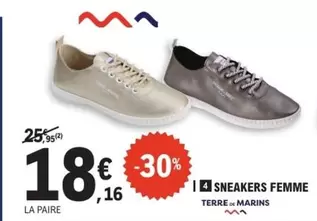 Terre De Marin - Sneakers Femme offre à 18,16€ sur E.Leclerc