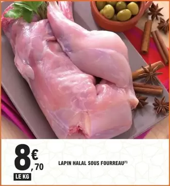 Lapin Halal Sous Fourreau offre à 8,7€ sur E.Leclerc