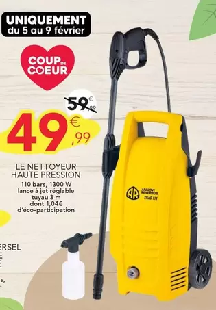 Le Nettoyeur Haute Pression offre à 49,99€ sur Stokomani