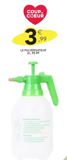 Le Pulvérisateur Z.L. Pe Peque offre à 3,99€ sur Stokomani