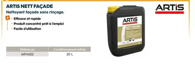 Artis - Nett Façade offre sur Tollens