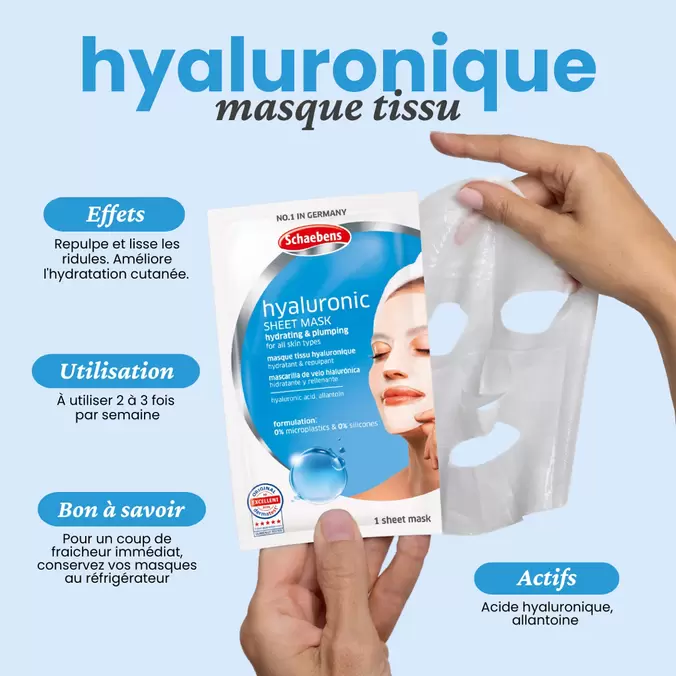 Hyaluronique masque tissu offre à 2,99€ sur Schaebens