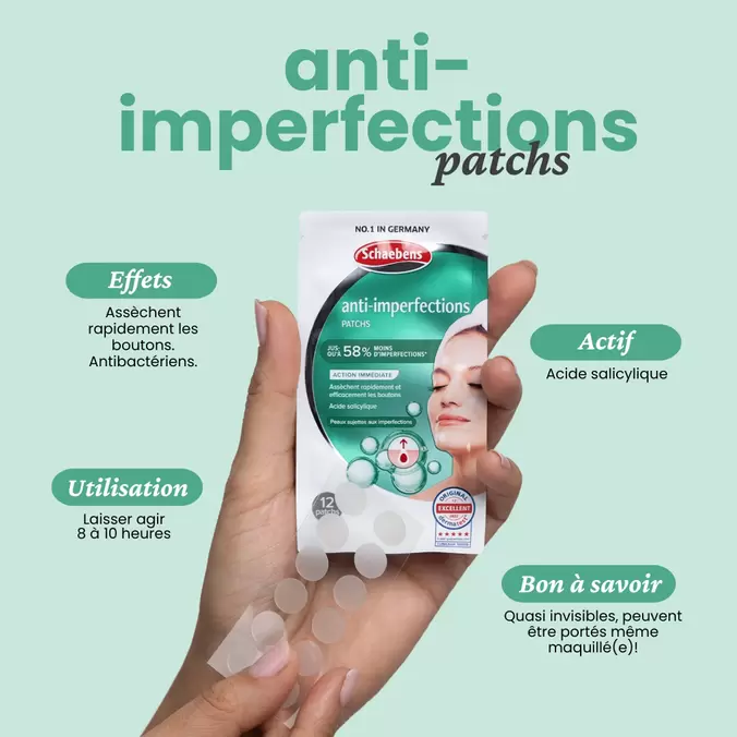 Anti-imperfections patchs offre à 2,29€ sur Schaebens