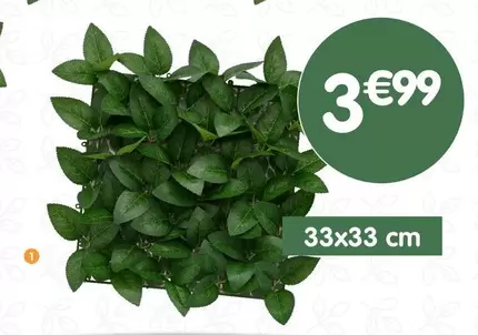 Panneau Végétal Artificiel offre à 3,99€ sur B&M