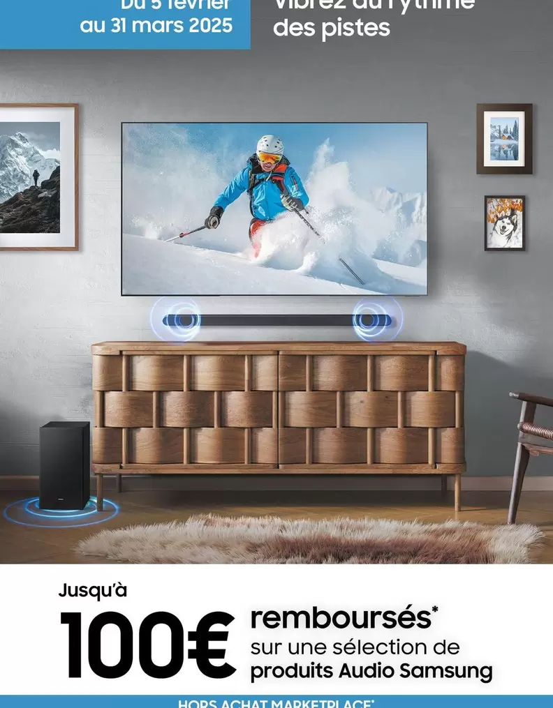 Mars - Sur Une Sélection De Produits Audio Samsung offre à 100€ sur Group Digital