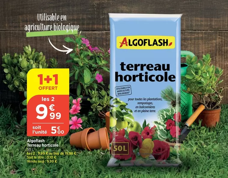 Algoflash - Terreau Horticole offre à 5,99€ sur Bi1