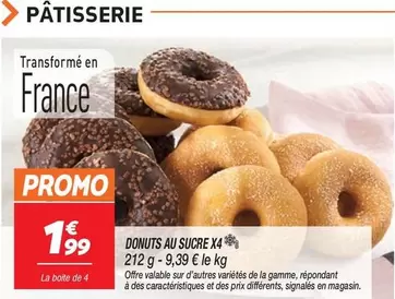 Promo - Donuts Au Sucre X4 offre à 1,99€ sur Netto